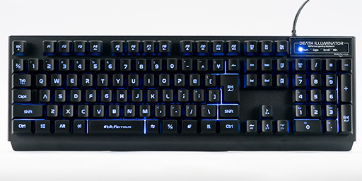 画像ギャラリー No.004のサムネイル画像 / 税込約3000円のゲーマー向けキーボード「デスイルミネーター」レビュー。エントリー市場の大本命か?