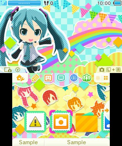 画像ギャラリー No.001のサムネイル画像 / 「初音ミク Project mirai でらっくす」初回封入特典で入手できる“テーマ”のデザインが公開に