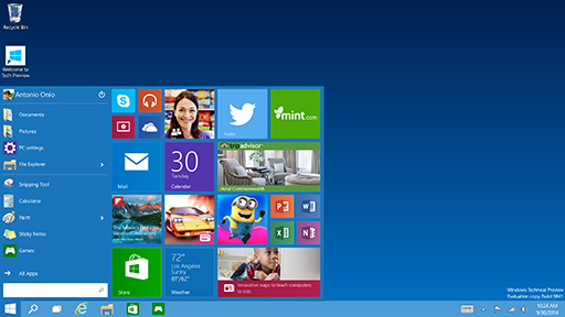 画像ギャラリー No.002のサムネイル画像 / 次期Windowsの名称が「Windows 10」に決定。デスクトップとストアアプリ環境を統合して2015年後半に登場予定