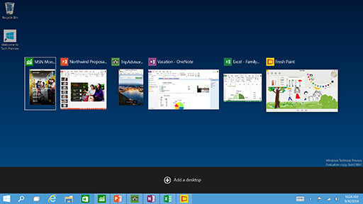 画像ギャラリー No.006のサムネイル画像 / 次期Windowsの名称が「Windows 10」に決定。デスクトップとストアアプリ環境を統合して2015年後半に登場予定