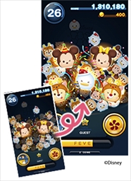 画像ギャラリー No.005のサムネイル画像 / アーケード版「ディズニー ツムツム」，クリスマスパーティのコスチュームを着たツムマスコットが登場