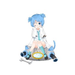 画像ギャラリー No.002のサムネイル画像 / 「猫耳さばいばー!」進化対応キャラクター第1弾は,ドジっ子にゃんこ「リッピ」