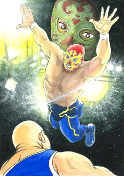 画像ギャラリー No.002のサムネイル画像 / 「プロレスラーをつくろう！」，原田久仁信氏の描いたイメージイラストが公開に