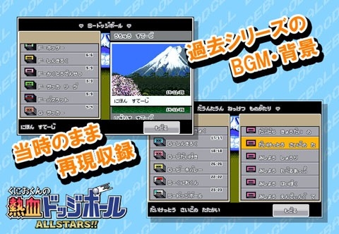 画像ギャラリー No.016のサムネイル画像 / スポーツACT「くにおくんの熱血ドッジボール ALLSTARS!!」,iOS向けに配信
