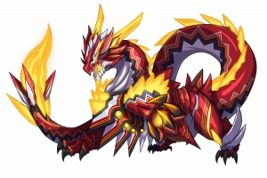 画像ギャラリー No.005のサムネイル画像 / 「アニマル×モンスター」,ターゲットに「極炎龍 マグマドレイク」が登場