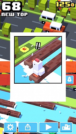 画像ギャラリー No.008のサムネイル画像 / なぜ彼らは進むのか？　iOS向けワンタップアクション「クロッシーロード」を紹介する「（ほぼ）日刊スマホゲーム通信」第720回