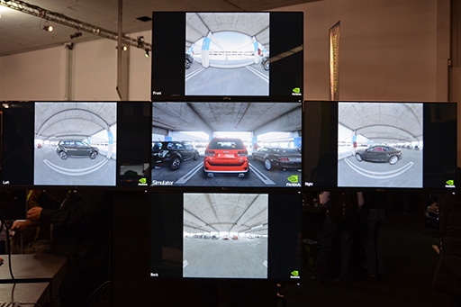 画像ギャラリー No.003のサムネイル画像 / ［GTC 2015］Unreal Engineで車の自動運転が上達する？ 自動運転車からクアッドコプターまで話題が広がったGTC 2015のNVIDIAブースレポート
