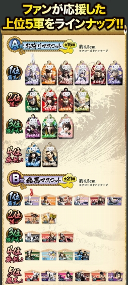 画像ギャラリー No.002のサムネイル画像 / 「一番くじMINI 戦国 BASARA〜必勝祈願！〜」が7月2日に発売決定