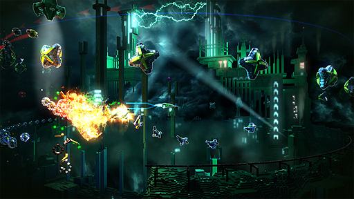 画像ギャラリー No.005のサムネイル画像 / PS4の個性派STG「RESOGUN」がPS3およびPS Vita向けにも配信開始。PS Plus会員向けの割引や,PS4版に向けたパッチ/DLCに関する情報も