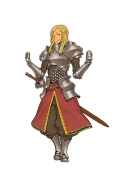 画像ギャラリー No.003のサムネイル画像 / 「ラングリッサー リインカーネーション-転生-」，敏腕メイドの「マイヤ」と，主人公の頼もしき相棒「アレス」の情報が公開