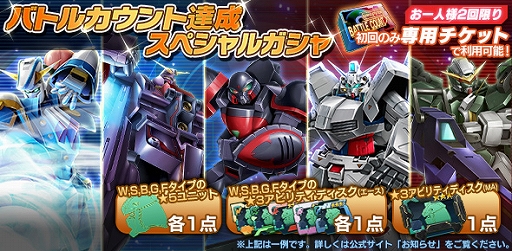 画像ギャラリー No.002のサムネイル画像 / 「ガンダムジオラマフロント」，バトルカウント達成キャンペーンが開催中