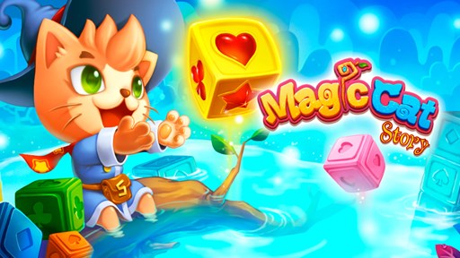 画像ギャラリー No.001のサムネイル画像 / 「Magic Cat Story」iOS版，Android版の配信がスタート。ブロックを回して消すシンプルなパズルゲーム