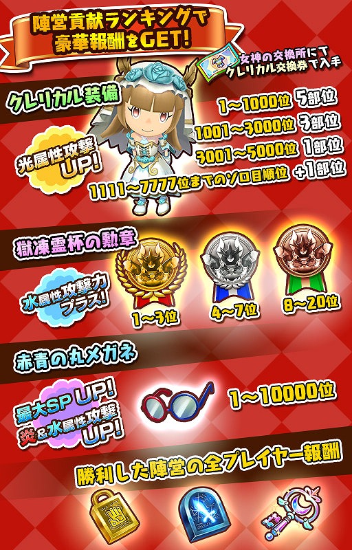 画像ギャラリー No.002のサムネイル画像 / 「ファンタジーライフ オンライン」,全プレイヤーが2陣営に分かれる“決戦!赤青スクランブル!獄凍霊杯”を開催