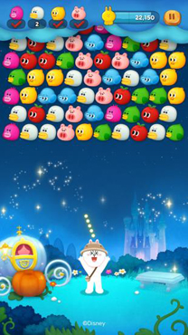 画像ギャラリー No.004のサムネイル画像 / 「LINE バブル2」,ディズニープリンセスが登場するイベントを実施中
