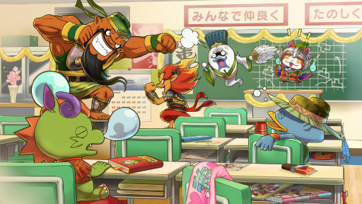 画像ギャラリー No.097のサムネイル画像 / 妖怪達が武将に変身! 「妖怪三国志」のゲーム内容を一挙紹介。ジバニャンやコマさん,USAピョン達が三つ巴の戦いを繰り広げる