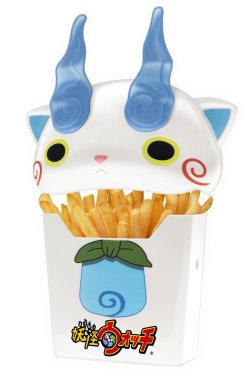 画像ギャラリー No.010のサムネイル画像 / マクドナルド，「妖怪ウォッチ」デザインのポテトケースを8月7日より販売