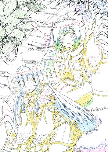 画像ギャラリー No.005のサムネイル画像 / 「うたわれるもの 偽りの仮面」，店舗別特典イラストの線画やラフが公開