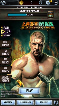 画像ギャラリー No.001のサムネイル画像 / 「WWE SuperCard」,新イベント「ラスト・マン・スタンディング」が追加。第1弾は4月19日に開始