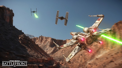 画像ギャラリー No.004のサムネイル画像 / ［gamescom］「Star Wars バトルフロント」のプレイレポート。「ファイター・スコードロン」モードでのドッグファイトは映画そのもの