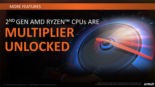 画像ギャラリー No.019のサムネイル画像 / AMD，「Ryzen Desktop 2000」CPUを正式発表。動作クロックが向上し，メモリ周りの最適化が進んだ第2世代モデル