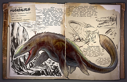 画像ギャラリー No.004のサムネイル画像 / 「ARK: Survival Evolved」に，恐竜育成システムが導入。また，新たに巨大海棲爬虫類のモササウルスが登場