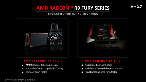 画像ギャラリー No.010のサムネイル画像 / AMD,「Radeon R9 Fury」のスペックを発表。「Fiji」の空冷対応版はメーカー想定売価549ドル(税別)で14日発売