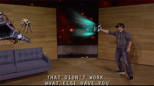 画像ギャラリー No.005のサムネイル画像 / Microsoft,複合現実対応型HMD「HoloLens」の開発者向けエディションを2016年第1四半期に3000ドルで発売