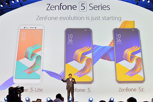 画像ギャラリー No.002のサムネイル画像 / ASUS,新型スマートフォン「ZenFone 5」シリーズ3機種を発表。ハイエンドの「ZenFone 5Z」はSnapdragon 845搭載で479ユーロに