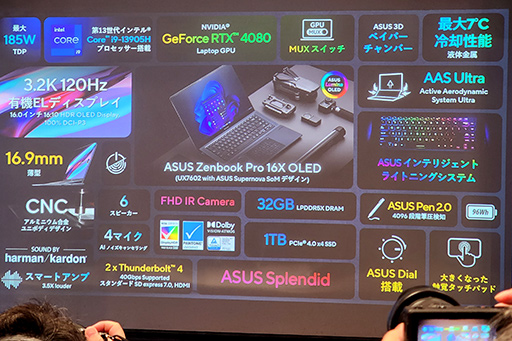 画像ギャラリー No.021のサムネイル画像 / ASUSが有機ELディスプレイ搭載ノートで大攻勢。重さ1kgの薄型軽量マシンから,ゲームにも使えるハイエンドPCまで多数を発表