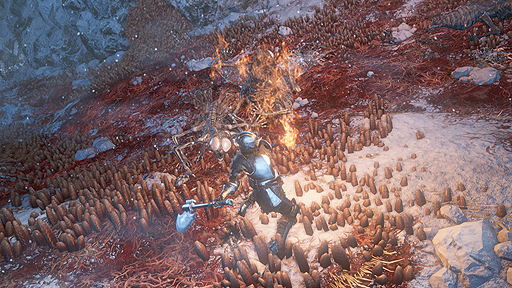 画像ギャラリー No.003のサムネイル画像 / 「DARK SOULS III」，DLC第1弾「ASHES OF ARIANDEL」の最新プレイムービーが公開。激しく雪の舞う新ステージでのバトルを収録
