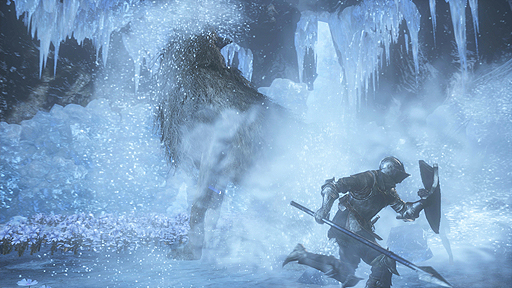 画像ギャラリー No.004のサムネイル画像 / 「DARK SOULS III」，DLC第1弾「ASHES OF ARIANDEL」の最新プレイムービーが公開。激しく雪の舞う新ステージでのバトルを収録