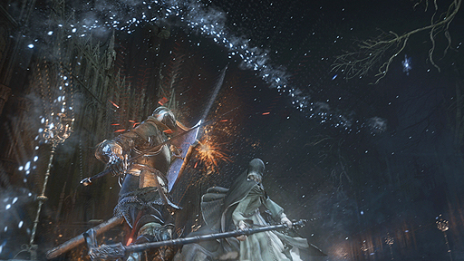 画像ギャラリー No.005のサムネイル画像 / 「DARK SOULS III」，DLC第1弾「ASHES OF ARIANDEL」の最新プレイムービーが公開。激しく雪の舞う新ステージでのバトルを収録