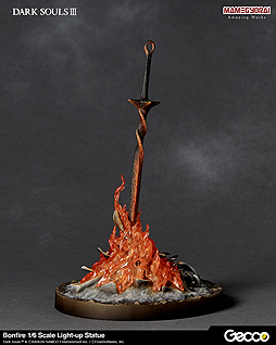 画像ギャラリー No.002のサムネイル画像 / 「DARK SOULS」立体化プロジェクトで「篝火」スタチュー(1/6スケール)が登場。フィギュアメーカー・Geccoが夏頃発売へ