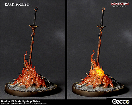 画像ギャラリー No.010のサムネイル画像 / 「DARK SOULS」立体化プロジェクトで「篝火」スタチュー（1/6スケール）が登場。フィギュアメーカー・Geccoが夏頃発売へ