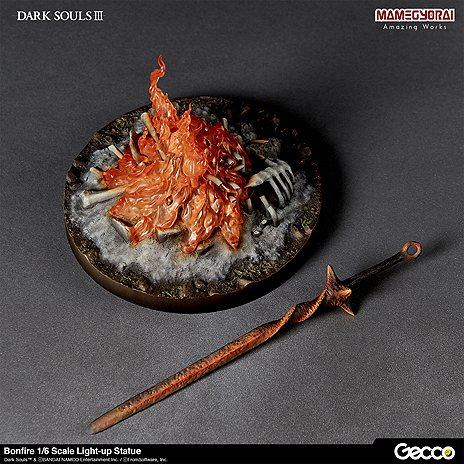 画像ギャラリー No.013のサムネイル画像 / 「DARK SOULS」立体化プロジェクトで「篝火」スタチュー（1/6スケール）が登場。フィギュアメーカー・Geccoが夏頃発売へ