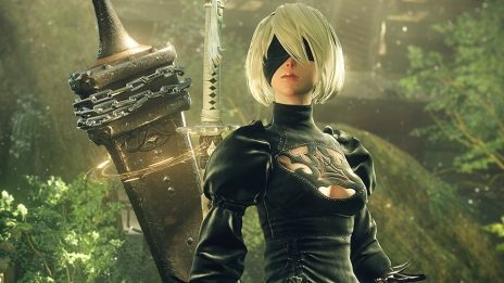 画像ギャラリー No.012のサムネイル画像 / 「ニーア」シリーズ最新作のタイトル名は「NieR Automata」（ニーア オートマタ）。主人公「2B」のアクションを確認できるトレイラーが公開