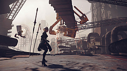 画像ギャラリー No.009のサムネイル画像 / 本日配信が開始された「NieR:Automata」の体験版プレイレポート。プラチナゲームズが構築した新たな「ニーア」のバトルアクションを堪能しよう