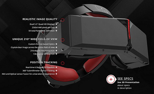 画像ギャラリー No.004のサムネイル画像 / StarbreezeのハイスペックVR HMD「StarVR」製品版が，IMAXシアター向けに出荷開始