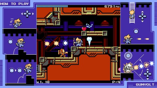 画像ギャラリー No.002のサムネイル画像 / PS4/PS Vita用ダウンロードソフト「ぎゃるガンヴォルト」が8月6日に配信開始。BitSummit 2015へのプレイアブル出展も明らかに
