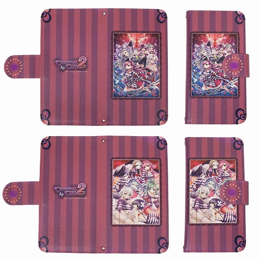 画像ギャラリー No.001のサムネイル画像 / 「クリミナルガールズ2」，5インチタイプの手帳型スマートフォンケースが発売