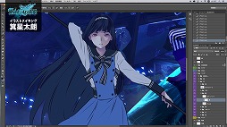 画像ギャラリー No.002のサムネイル画像 / 「イグジストアーカイヴ」，箕星太朗氏と齊藤祐一郎氏による対談の続きが収録されたイラストメイキングムービー第2弾が公開に