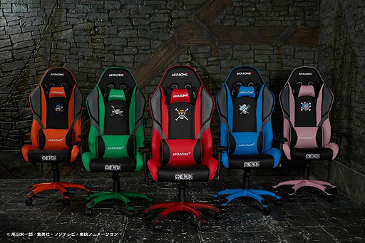 画像ギャラリー No.006のサムネイル画像 / AKRacingの「ワンピース」コラボゲーマー向けチェアが6月28日に発売へ。「麦わらの一味」モチーフの5色展開