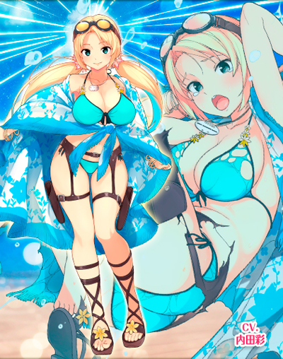 画像ギャラリー No.007のサムネイル画像 / 「編隊少女」,水着イベント「メッセージインアボトル」開催