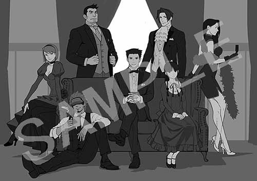 画像ギャラリー No.002のサムネイル画像 / 「逆転裁判画廊」で販売されるオリジナルグッズやコラボドリンクの詳細が発表