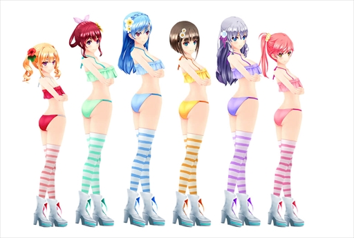 画像ギャラリー No.010のサムネイル画像 / 「ラグナストライクエンジェルズ」，水着イベント「カニと水着に恋をして」を開催