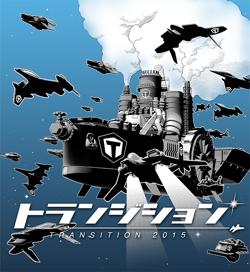 画像ギャラリー No.001のサムネイル画像 / ケイブ,「トランジション 2015」にて販売されるグッズデザインを公開。TAITOとのコラボTシャツなど