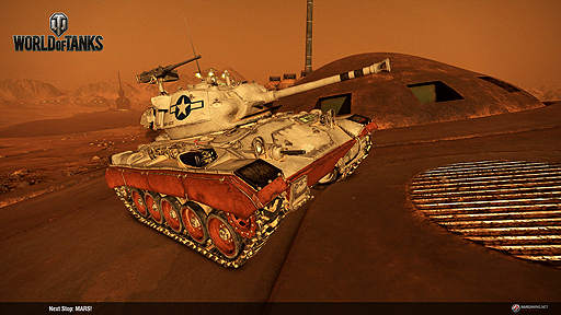 画像ギャラリー No.003のサムネイル画像 / 火星でドンパチ。「World of Tanks」コンシューマ機版で，実際に遊べるエイプリルフール企画「Mars Mode」が本日16：01スタート