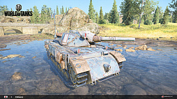 画像ギャラリー No.003のサムネイル画像 / 家庭用版「World of Tanks」,「戦場のヴァルキュリア」とのコラボ車両「エーデルワイス」と「ネームレス」が登場。専用ボイス付きのプレミアム戦車