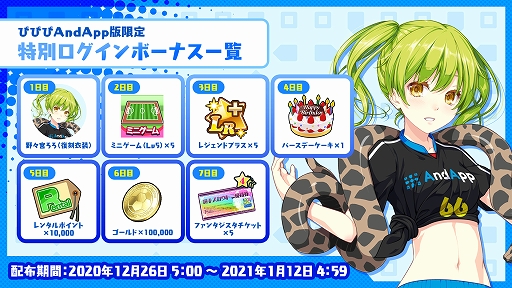 画像ギャラリー No.013のサムネイル画像 / 「ビーナスイレブンびびっど！」，年末年始豪華キャンペーンが実施中