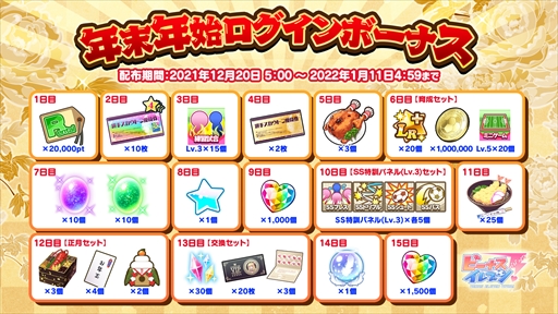 画像ギャラリー No.014のサムネイル画像 / 「ビーナスイレブンびびっど！」，新春びびびくじからログインボーナスまで揃えた年末年始豪華キャンペーンが開催中